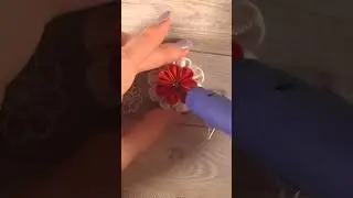 Secrets of craftsmanship How to decorate a bow diy kanzashi hairpin