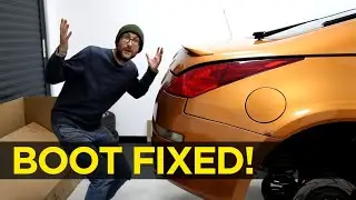 How To Fix 350Z 370Z Boot Not Opening Properly  | Boot Poppers / Helper Springs Install