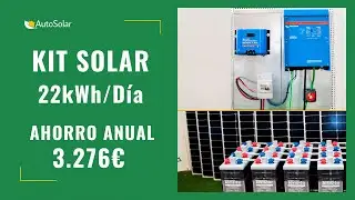 Kit Solar Fotovoltaico 5000W 48V Victron JA Solar y Tensite