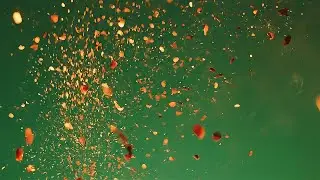 Realistic Fire Sparks Explosion Overlay Green Screen