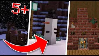 5+ CHRISTMAS Build Hacks in Minecraft! #minecraft
