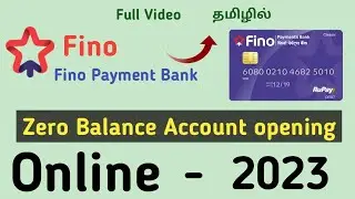 Fino Payment Bank Account Opening Online | Fino Payment Bank Account Opening in Tamil | Fino Bank
