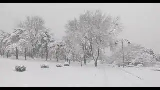İstanbul'a Yılın İlk Karı yağdı...ilk taş plaklarlan olan 