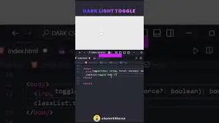 DARK LIGHT TOGGLE using Inline JavaScript in HTML |  CodeMinds