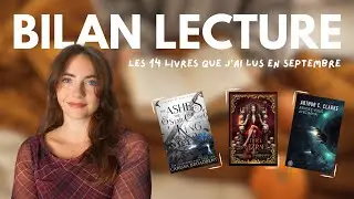 BILAN LECTURE 🤓📚 Les 14 livres que j'ai lus en septembre