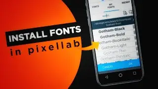 how to add fonts on pixellab. | how to install fonts in android | MMR GRAPHICS.