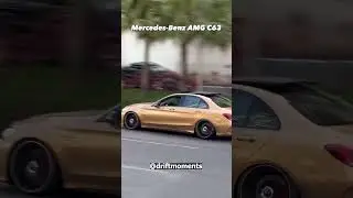 Mercedes-Benz C63 дрифтит на перекрестке🥶!!!