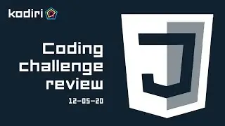 Coding Challenge review  - 12-05-20
