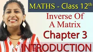 Inverse Of A Matrix - Matrices - Chapter 3 - Maths Class 12th