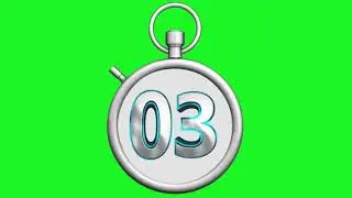 Green screen timer video for education