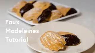 How to make faux madeleine cookies | DIY prop food #fakefood #fauxfoods