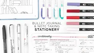 bullet journal + notetaking essentials ☕ stationery recommendations