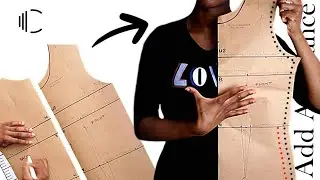 How to Add Seam Allowance to a Bodice Block with a Zip (TIPS and HACKS) | Pattern Making #CreatedIAm