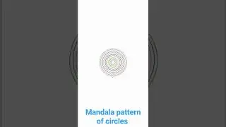 Mandala pattern of circles 