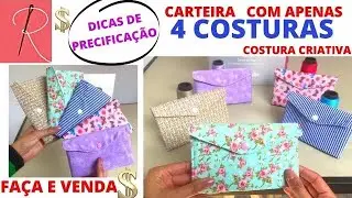 WALLET WITH DIVIDERS MADE WITH 4 SEAMS - WITH PRICING TIPS