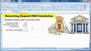 #10-How to Calculate the Maturity Value of Recurring Deposit In Excel?