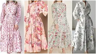 college and office girls designer skater dresses design collection floral printed frocks style
