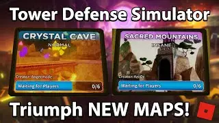 Triumph NEW MAPS in TDS! (Crystal Cave & Sacred Mountains)