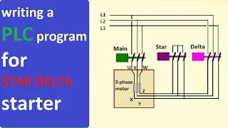 Writing a PLC program for STAR DELTA starter