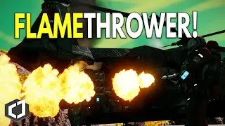 FLAMETHROWER Weapon! - Space Engineers Mods