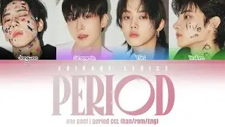 ONE PACT - PERIOD (마침표) CCL (Han/Rom/Eng/Ita)
