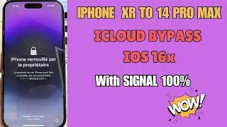 IPHONE XR To 14 Pro Max ICloud Bypass with Signal iOS 17xx  #iCloud #bypass