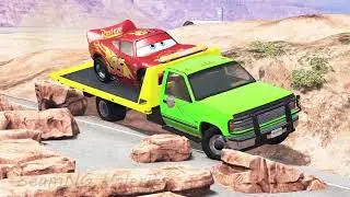 Cars vs Rocks on Road | BeamNG.DRIVE Valerito
