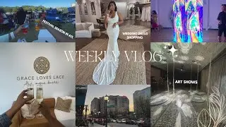 WEDDING DRESS SHOPPING + I WENT ON WILD N OUT + ATLANTA FESTIVAL SEASON & ART SHOWS!!