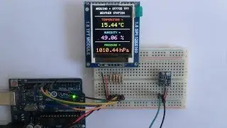 Arduino weather station with BME280 sensor and ST7735 TFT