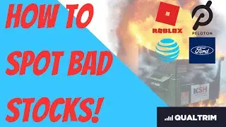 How to Spot Bad Stocks! (RBLX, PTON, T, & F)