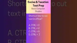Basic Computer Studies, Excise & Taxation Inspector Test Preparation PPSC