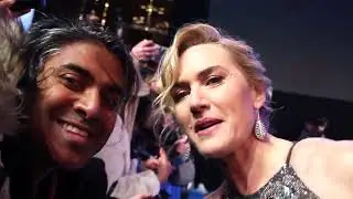 Kate Winslet Meeting fans and taking selfies at Avatar 2 Premiere London
