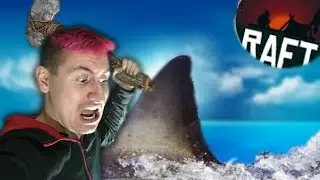 SURVIVING MY FIRST SHARK ATTACK! - Raft - Part 1