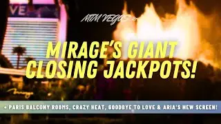 Mirage's Giant Vegas Jackpots, Beatles Love Closes, Aria's New Screen & New Paris Balcony Rooms!