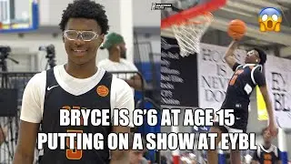 LEBRON'S DNA IS KICKING IN!! 6'6 Bryce James GOES OFF at EYBL!