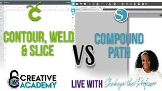 Cricut DS Contour, Weld and Slice vs Silhouette Studio Compound Path