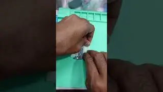 Cover all mobile phone pcb component except you are working on with paper tape to save them from hea