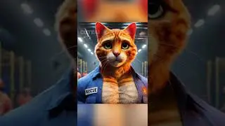 Cat Earthquake🏬😱🥇#ai #cute #kitten