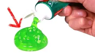 How to Make Slime Colgate Toothpaste and Glue, Without Borax , Without Starch and Without Detergent