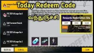 TODAY REDEEM CODE IN FREE FIRE TAMIL | FF REDEEM CODE TODAY