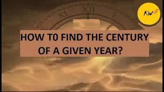 How to find the century of a given year?