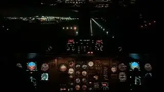 ATR72-200 Cockpit landing