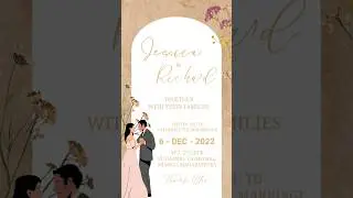 Beautiful Christian wedding invitation video for whatsApp #digitalinvitation #kinemaster  #e-card