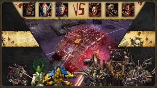 Warhammer 40,000: Dawn of War 2 - 3v3 | ChunkyCoates + Gunter + Vel [vs] Yazan + PickPacker + Gaius