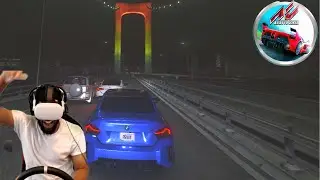 SWERVING THROUGH TRAFFIC IN VR IS INSANE!!! - Assetto Corsa