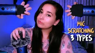 ASMR 》3 TYPES OF FAST & AGGRESSIVE MIC ATTENTION! (Foam Cover, Furry & Metal) Scratching + Rubbing!