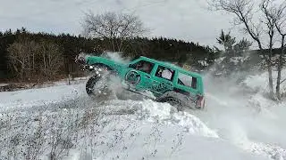 Gavyn Jeep jumping