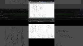 [Blender 3.4] Gesture Drawing 594- Timelapse [Grease Pencil]