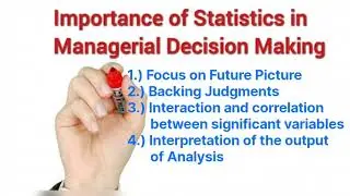 importance of statistics in managerial decision making| class 11| CBSE Board| BCA| BBA| MBA