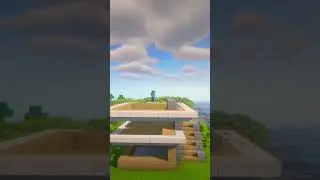Minecraft easy survival modern house #shorts